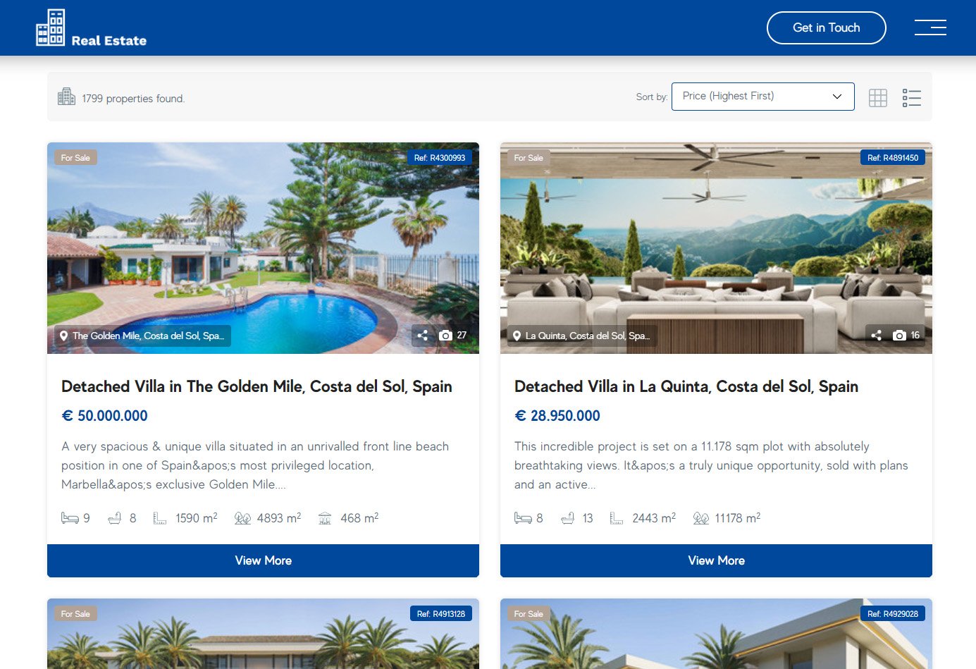 search results Resales Online Plugin Search Results