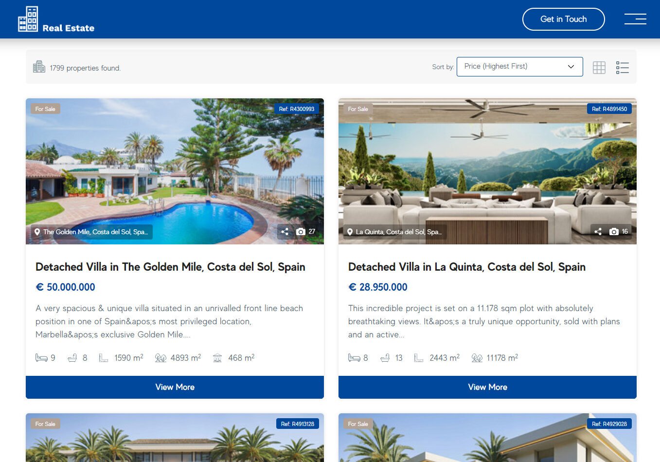 search results Resales Online Plugin Search Results